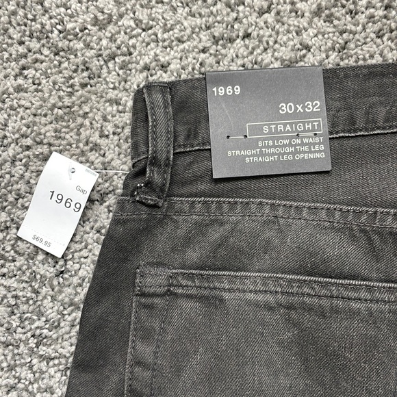 Gap Straight Leg Charcoal Jeans W30 - Picture 7 of 8